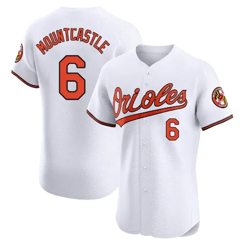 Men's Baltimore Orioles ＃6 Ryan Mountcastle White Elite Home Jersey