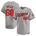 Men's Baltimore Orioles ＃68 Tyler Wells Gray Limited Road Jersey