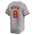 Men's Baltimore Orioles ＃8 Cal Ripken Gray Limited Road Jersey