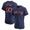 Men's Boston Red Sox ＃10 Trevor Story Navy Elite Alternate Jersey