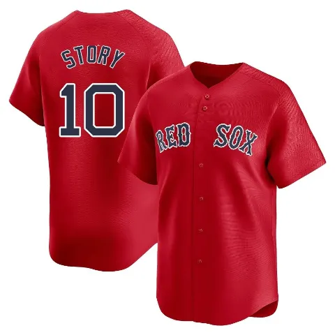 Men's Boston Red Sox ＃10 Trevor Story Red Limited Alternate Jersey