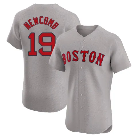 Men's Boston Red Sox ＃19 Sean Newcomb Gray Elite Road Jersey