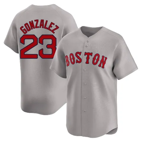 Men's Boston Red Sox ＃23 Romy Gonzalez Gray Limited Away Jersey