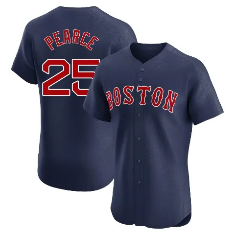 Men's Boston Red Sox ＃25 Steve Pearce Navy Elite Alternate Jersey