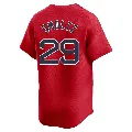 Men's Boston Red Sox ＃29 John Smoltz Red Limited Alternate Jersey