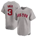 Men's Boston Red Sox ＃3 Babe Ruth Gray Limited Away Jersey