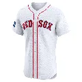 Men's Boston Red Sox ＃3 Jimmie Foxx White Elite Home Patch Jersey
