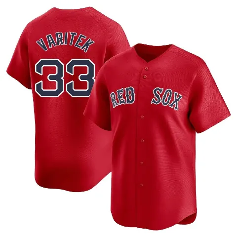 Men's Boston Red Sox ＃33 Jason Varitek Red Limited Alternate Jersey