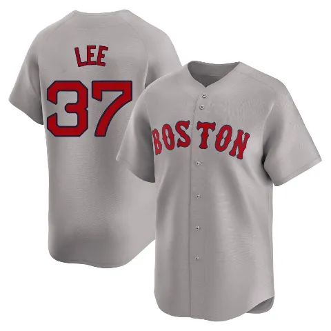 Men's Boston Red Sox ＃37 Bill Lee Gray Limited Away Jersey