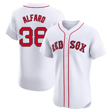 Men's Boston Red Sox ＃38 Jorge Alfaro White Elite Home Jersey