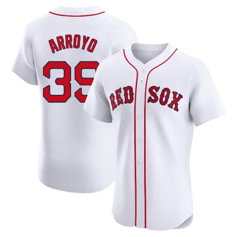 Men's Boston Red Sox ＃39 Christian Arroyo White Elite Home Patch Jersey