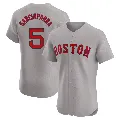 Men's Boston Red Sox ＃5 Nomar Garciaparra Gray Elite Road Jersey