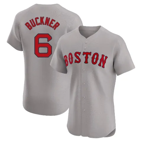 Men's Boston Red Sox ＃6 Bill Buckner Gray Elite Road Jersey