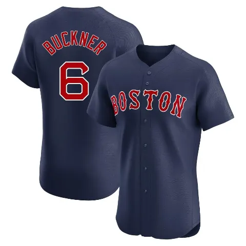 Men's Boston Red Sox ＃6 Bill Buckner Navy Elite Alternate Jersey