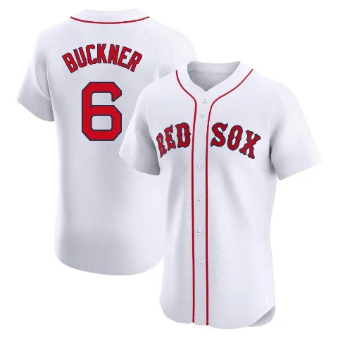 Men's Boston Red Sox ＃6 Bill Buckner White Elite Home Jersey