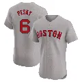 Men's Boston Red Sox ＃6 Johnny Pesky Gray Elite Road Jersey