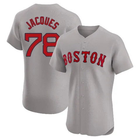 Men's Boston Red Sox ＃78 Joe Jacques Gray Elite Road Jersey