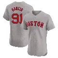 Men's Boston Red Sox ＃91 Jhostynxon Garcia Gray Elite Road Jersey