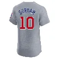 Men's Chicago Cubs ＃10 Leon Durham Gray Elite Road Jersey