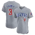 Men's Chicago Cubs ＃3 Justin Turner Gray Elite Road Jersey