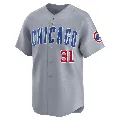 Men's Chicago Cubs ＃31 Fergie Jenkins Gray Limited Road Jersey