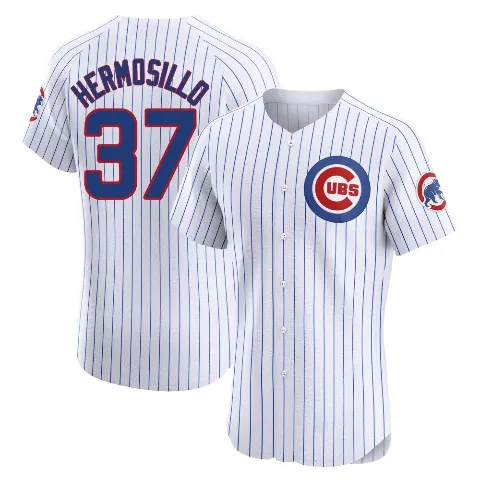 Men's Chicago Cubs ＃37 Michael Hermosillo White Elite Home Jersey
