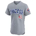 Men's Chicago Cubs ＃41 John Lackey Gray Elite Road Jersey