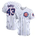 Men's Chicago Cubs ＃43 Esteban Quiroz White Elite Home Jersey