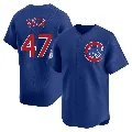 Men's Chicago Cubs ＃47 Rod Beck Royal Limited Alternate Jersey