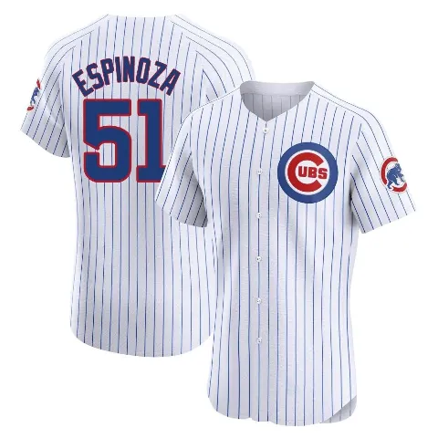 Men's Chicago Cubs ＃51 Anderson Espinoza White Elite Home Jersey