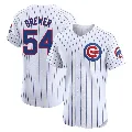 Men's Chicago Cubs ＃54 Colten Brewer White Elite Home Jersey