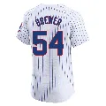 Men's Chicago Cubs ＃54 Colten Brewer White Elite Home Jersey