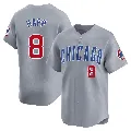 Men's Chicago Cubs ＃8 Ian Happ Gray Limited Road Jersey