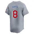 Men's Chicago Cubs ＃8 Ian Happ Gray Limited Road Jersey