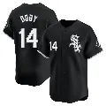 Men's Chicago White Sox ＃14 Larry Doby Black Limited Alternate Jersey