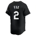 Men's Chicago White Sox ＃2 Nellie Fox Black Limited Alternate Jersey