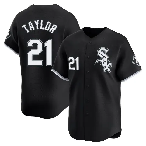 Men's Chicago White Sox ＃21 Michael Taylor Black Limited Alternate Jersey
