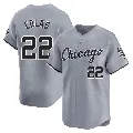 Men's Chicago White Sox ＃22 Oscar Colas Gray Limited Road Jersey