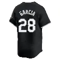 Men's Chicago White Sox ＃28 Leury Garcia Black Limited Alternate Jersey