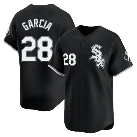 Men's Chicago White Sox ＃28 Leury Garcia Black Limited Alternate Jersey
