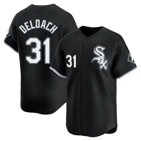 Men's Chicago White Sox ＃31 Zach DeLoach Black Limited Alternate Jersey