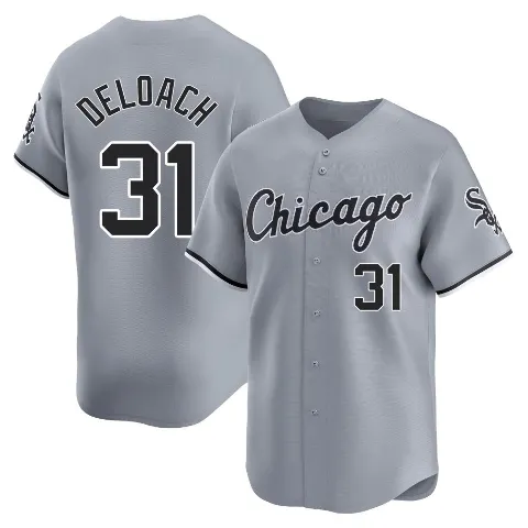 Men's Chicago White Sox ＃31 Zach DeLoach Gray Limited Road Jersey