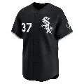 Men's Chicago White Sox ＃37 Gus Varland Black Limited Alternate Jersey