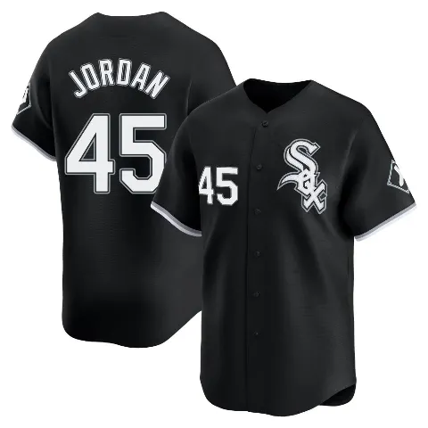 Men's Chicago White Sox ＃45 Michael Jordan Black Limited Alternate Jersey