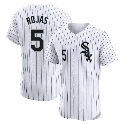 Men's Chicago White Sox ＃5 Josh Rojas White Elite Home Jersey
