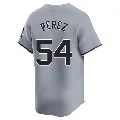 Men's Chicago White Sox ＃54 Martin Perez Gray Limited Road Jersey
