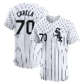 Men's Chicago White Sox ＃70 Juan Carela White Elite Home Jersey