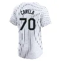 Men's Chicago White Sox ＃70 Juan Carela White Elite Home Jersey