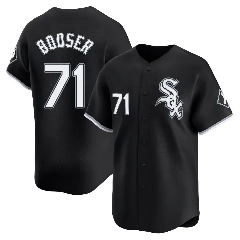 Men's Chicago White Sox ＃71 Cam Booser Black Limited Alternate Jersey