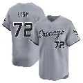 Men's Chicago White Sox ＃72 Carlton Fisk Gray Limited Road Jersey